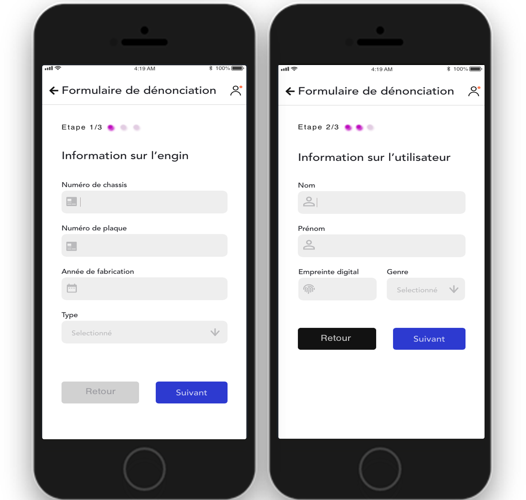 Details d'une infraction